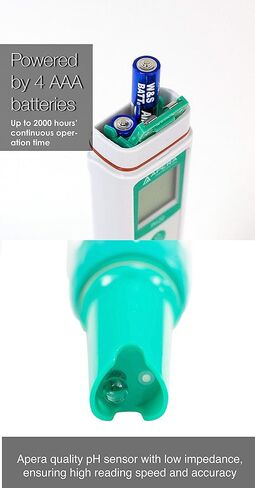 APERA INSTRUMENTS AI209 مجموعة أدوات اختبار الأس الهيدروجيني + محلول تخزين 3M KCL لأقطاب الأس الهيدروجيني in Kuwait