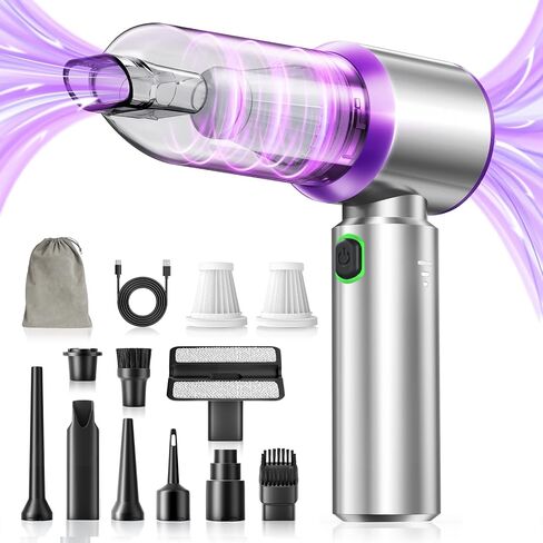 Handheld Car Vacuum (Grey-purple) in Saudi Arabia