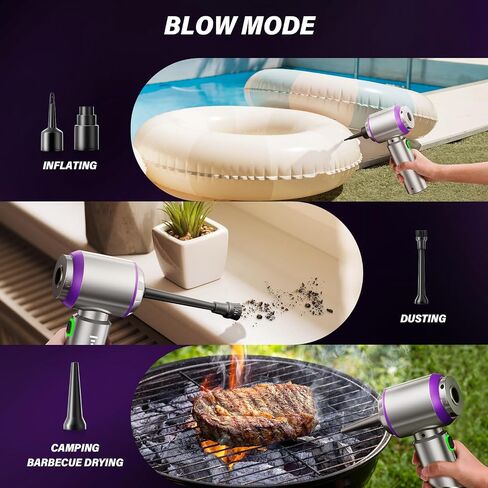 Handheld Car Vacuum (Grey-purple) in Saudi Arabia