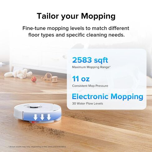 roborock Q7 Max+ Robot Vacuum and Mop, Self-Emptying up to 7 Weeks, 4200Pa Suction, 30-Level Adjustable Water Flow, PreciSense LiDAR Navigation, No-Mop & No-Go Zones, APP & Voice Control in Saudi Arabia