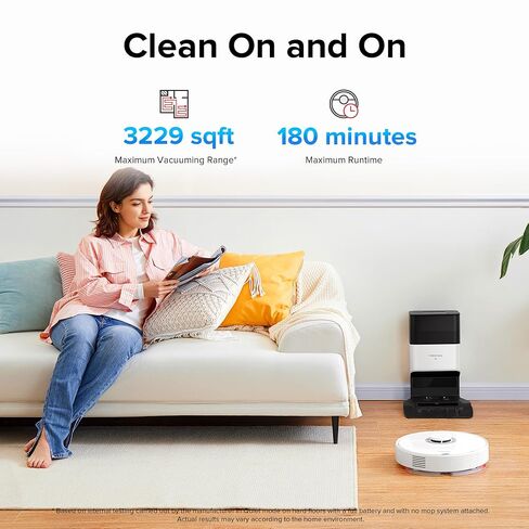 roborock Q7 Max+ Robot Vacuum and Mop, Self-Emptying up to 7 Weeks, 4200Pa Suction, 30-Level Adjustable Water Flow, PreciSense LiDAR Navigation, No-Mop & No-Go Zones, APP & Voice Control in Saudi Arabia