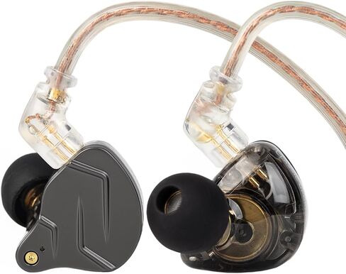 2026 Latest KZ ZST PRO X USB C Wired Headphones Type-C in Ear Monitor, 1BA 1DD Hybrid Driver Gaming Earbuds USB C Wired Earphone, Deep Bass Sound IEM for Gaming Music Video (USBC with mic, Black Gold) in Saudi Arabia