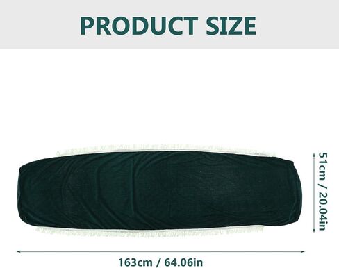 Ciieeo Guzheng Dust Cover Plush Cloth Tassel Guzheng Protector Dustproof Cover Dark Green Soft Fabric Suitable for Musical Instrument Accessories in Kuwait