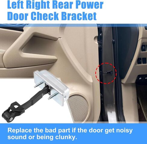 Door Check for GMC Sierra 1500 2500 3500 Yukon 2001-2006 Rear Door Hinge Check Stop Strapper Limiter 19209020 924-145 in Kuwait