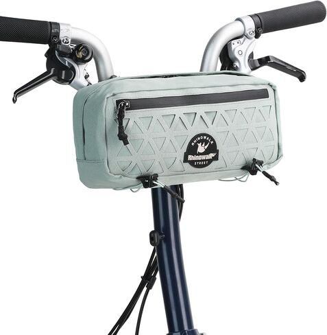 Rhinowalk Bike Handlebar Bag Bicycle Front Bag 1.9L Frame Storage Mountain Road Bikes Commuter Shoulder Bag Professional Cycling Accessories-Brown in Kuwait