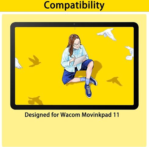 2-Pack Paperfeel Screen Protector Work with Wac om Movinkpad 11, Anti Glare, 6H Hardness Matte Film Crafted for Natural Writing, Easy Installation, Anti-Scratch in Saudi Arabia