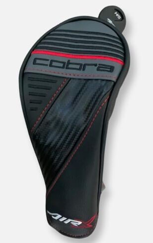 New COBRA 2022 AIR X Rescue Headcover - Black/Red Cover w/Adjustable TAG # (Not for Fairway Wood) in Kuwait