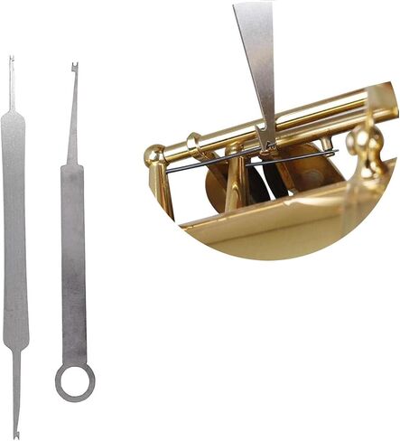 Jiayouy 9Pcs Woodwind Instrument Repair Tool Kit Stainless Steel Saxophone Leveling Rings Pad Spring Hook Key Cover Adjustment Tools in Kuwait