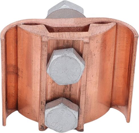 FTVOGUE Parallel Groove Clamp, Copper T Type for 50 to 240mm, High Conductivity with Dual Bolts for Secure Electrical Connections in Kuwait