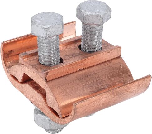 FTVOGUE Parallel Groove Clamp, Copper T Type for 50 to 240mm, High Conductivity with Dual Bolts for Secure Electrical Connections in Kuwait