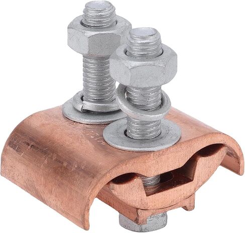 FTVOGUE Parallel Groove Clamp, Copper T Type for 50 to 240mm, High Conductivity with Dual Bolts for Secure Electrical Connections in Kuwait