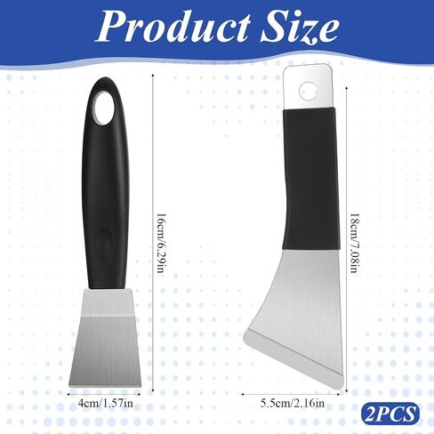 3D Printer Scraper Tool 2 Types Polished Metal 3D Printer Spatula with Hang Hole for 3DPrinting Resin Removal Model Stripping(Curved and Straight Edge) in Kuwait