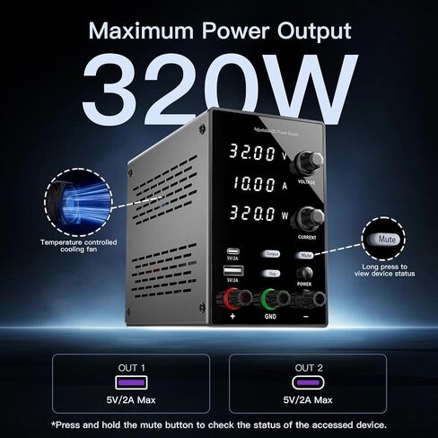 UPS3120 Gleichstrom Versorgung 32V 10a Einstellbares Labor-Schalt Netzteil 110V/220V Labor in Kuwait