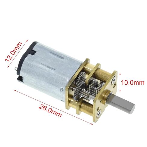 Mini Micro Metal Gear Motor with Gearwheel DC Motors GA12-N20 DC 6V 30RPM in Kuwait