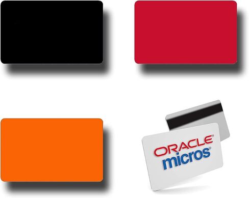 100 بطاقة موظفين لنقاط البيع من Oracle Micros - 25 بطاقة سوداء و25 برتقالية و25 بطاقة حمراء و25 بطاقة بيضاء. in Kuwait