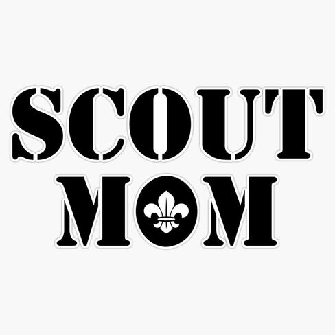 Scout Mom Bumper Sticker Vinyl Decal 5 inches in Kuwait