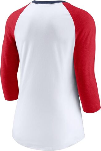 Nike Women's MLB Color Split Tri-Blend 3/4-Sleeve Raglan T-Shirt in Kuwait