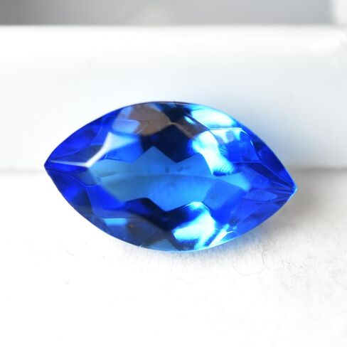 A+ Certified Natural Blue Sapphire Marquise 6.8 Ct Certified Ceylon Gemstone in Kuwait