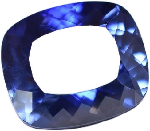 Natural Authentic 19 Ct Cushion Cut Blue Tanzanite | Certified Loose Gemstone in Kuwait