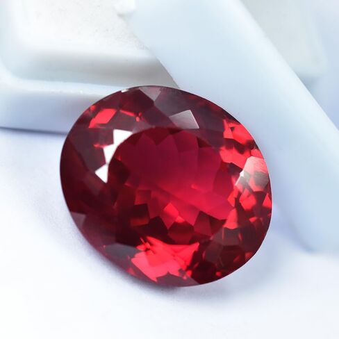 Natural PIGEON Bloody Red Ruby Mozambique Oval Cut 19.95 Ct CERTIFIED Gemstone in Kuwait