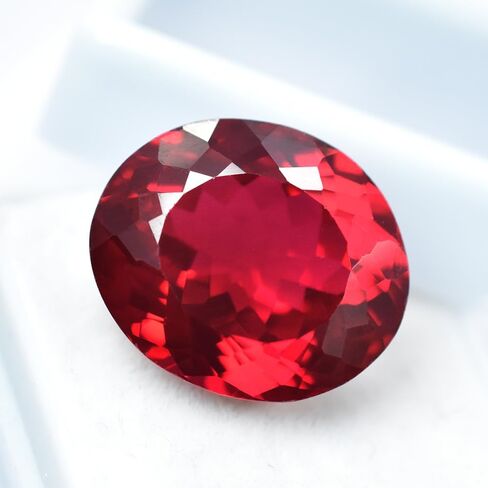 Natural PIGEON Bloody Red Ruby Mozambique Oval Cut 19.95 Ct CERTIFIED Gemstone in Kuwait