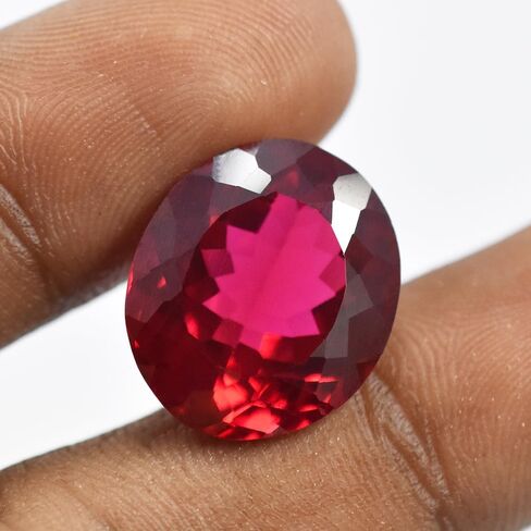 Natural PIGEON Bloody Red Ruby Mozambique Oval Cut 19.95 Ct CERTIFIED Gemstone in Kuwait