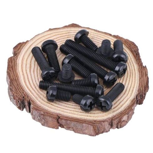 M6 / 6mm Black Nylon Pan Round Head Phillips Screws Plastic Machine Screws (10Pcs, M6 x 20 mm) in Kuwait
