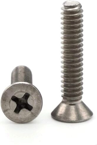 Phillips Flat Head Machine Screw 316 Stainless Steel - 1/4"-20 x 3-1/2" Qty 25 in Kuwait