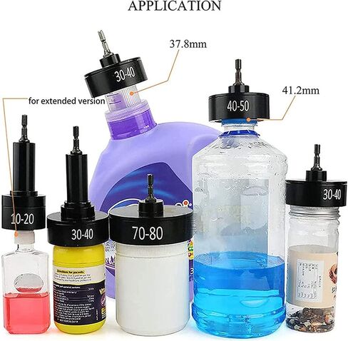 FLEXMAN Electric Capping Machine Bit, Handheld Electric Cap Sealing Machine Head, Portable Capping Machine Accessory for 30‑40mm Diameter Plastic Bottles, Glass Bottles, Test Tube Bottles Cover in Kuwait