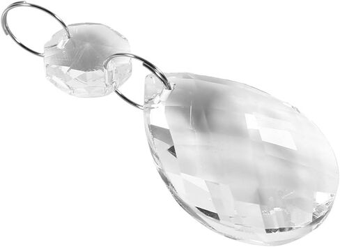 Crystal Glass Prisms Chandelier Pendant Drops, Reflective Sun Shine Hanging DIY Accessories for Home Window Decor K9 Crystal Glass Transparent 10Pcs in Kuwait