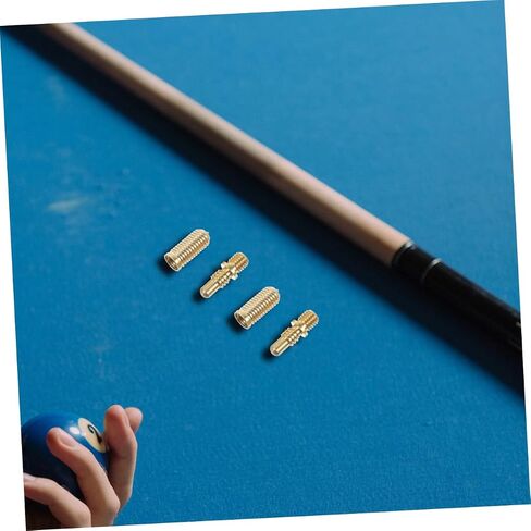 KOMBIUDA Pool Cue Joint Repair Parts 4 Pack Pool Cue Screws Copper Billiard Cue Extension Joints Sturdy Hardware in Kuwait