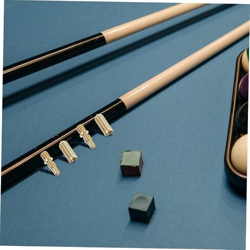 KOMBIUDA Pool Cue Joint Repair Parts 4 Pack Pool Cue Screws Copper Billiard Cue Extension Joints Sturdy Hardware in Kuwait