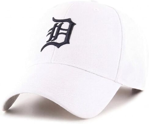 Officially Licensed Detroit Baseball White MVP Hat – Classic Navy Embroidered 'D' Logo – Structured Adjustable Sports Cap in Kuwait