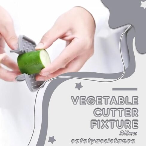Safety Hand Guard for Any Mandolin Slicer or Grater,Food Slicer Cutter Finger Guard, Ergonomic, Non-Slip Grip, Durable,Safe Slicing of Fruits & Vegetables (Gray，2pcs) in Kuwait