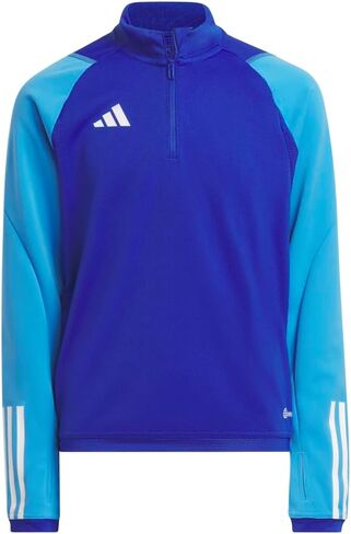حذاء Adidas Kids Boys Tiro23 بأكمام طويلة وربع سحاب لكرة القدم ماص للرطوبة - أزرق - مقاس XL in Kuwait