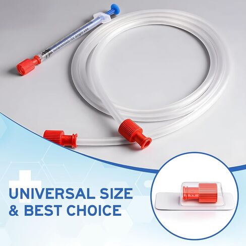 100 Pack Luer Stopper Red Closing Cones Dual Male-Female Individually Packaged Sterile Luer Replacement Cap for Veterinary and Laboratory in Kuwait