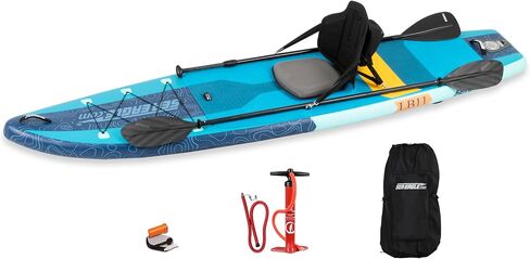 لوح تجديف طويل أعيد تصميمه حديثًا من Sea Eagle LB11 قابل للنفخ للوقوف/الجلوس مقاس 11 بوصة iSUP - للمبتدئين/الخبراء، المياه المسطحة/ركوب الأمواج - الجلوس، الوقوف، ركوب الأمواج، السمك، القيام بجولة أو ممارسة اليوجا in Kuwait
