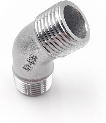 1 قطعة 45 الكوع 1/2 "BSP الكوع بعقب 304 تجهيزات أنابيب الفولاذ المقاوم للصدأ مناسبة تركيب الأنابيب المنزلية in Kuwait