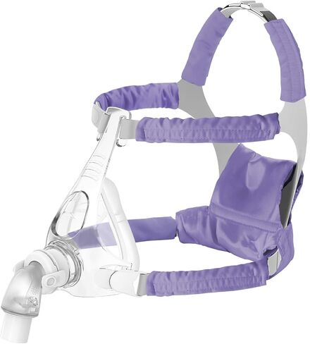 7 قطع من أغطية أشرطة قناع CPAP الساتان، أغطية حزام CPAP مريحة، وسائد قناع CPAP حريرية لتناسب قناع الوجه الكامل F&P Simplus، واقي شعر CPAP مضاد للتجاعيد لتقليل العلامات الحمراء (رمادي) in Kuwait