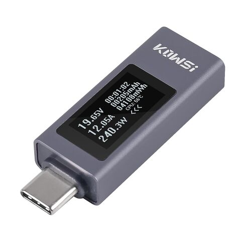 KWS-2301C Multi-Function Digital Display DC Voltage Ammeter Power Meter Type-c Cell Phone Charging Tester DC 4-30V 0-12A in Kuwait