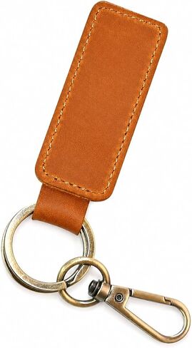 Personalized Leather Keychains Custom Name and Date Car Key Holder for Men & Women in Saudi Arabia