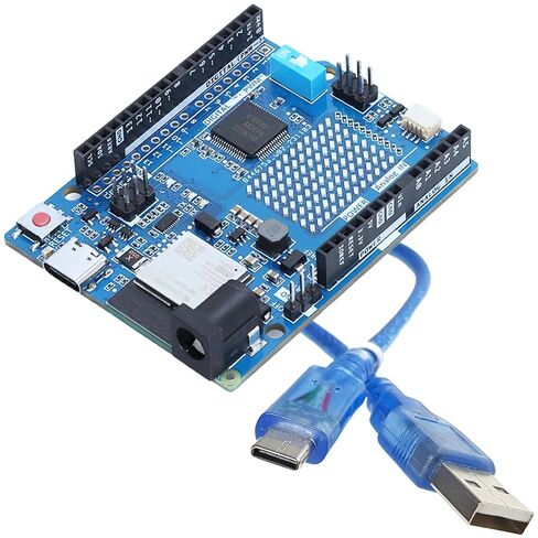 STEM V4 Development Board, Fully Compatible with Arduino Uno R4 WiFi, RA4M1 32-Bit, with Wi-Fi and Bluetooth, USB-C, for IoT and STEM Projects with Tutorials in Kuwait