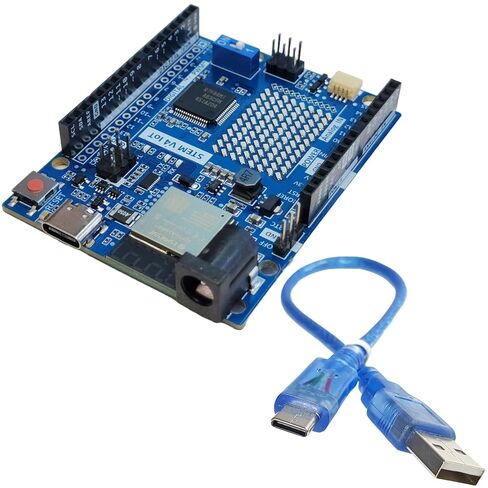 STEM V4 Development Board, Fully Compatible with Arduino Uno R4 WiFi, RA4M1 32-Bit, with Wi-Fi and Bluetooth, USB-C, for IoT and STEM Projects with Tutorials in Kuwait