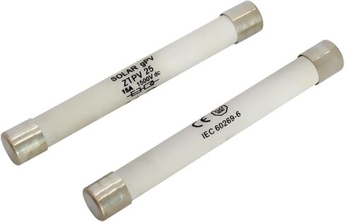 100 pcs/lot DC Solar Fuse 15A 1500VDC PV Fuse Link Wire Fusible 10x85mm Safety Protection in Kuwait