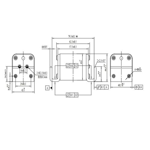 RSZ307-01-EVLB-400A 500A 630A 750V الصمامات DC الجهد العالي لشاحن EV الصمامات الشمسية in Kuwait