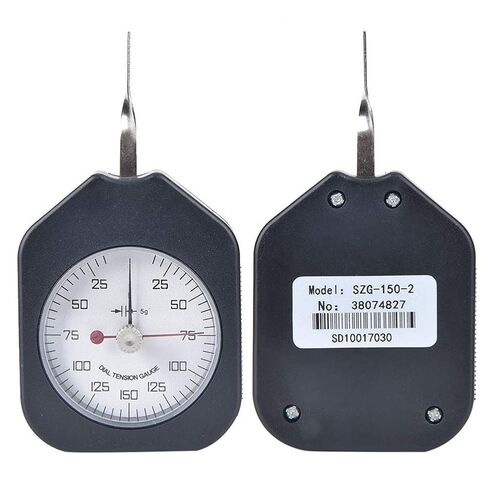 Analog Dial Double Needles Tension Meter Precision Machined Measuring Tool for Continuous Electrical Contact Pressure, Spring Tension Electronic Switches, Micro Switches (SZG-150-2) in Kuwait