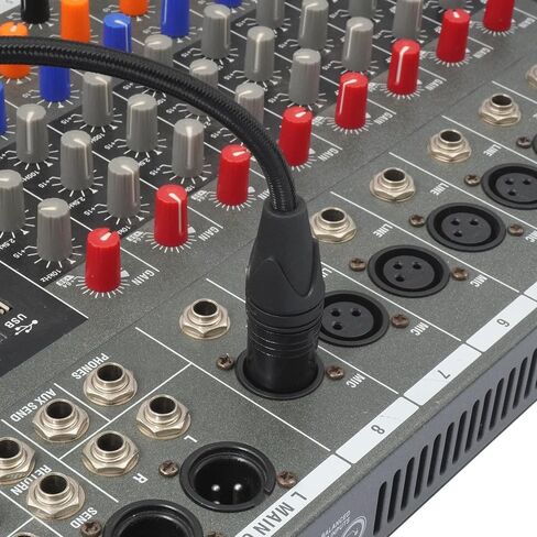 XLR ذكر إلى ذكر كابل مايكروفون 3 دبوس كابل XLR قصير 1 قدم (30 سنتيمتر) للميكروفون DMX مكبر الصوت 2 قطعة in Kuwait
