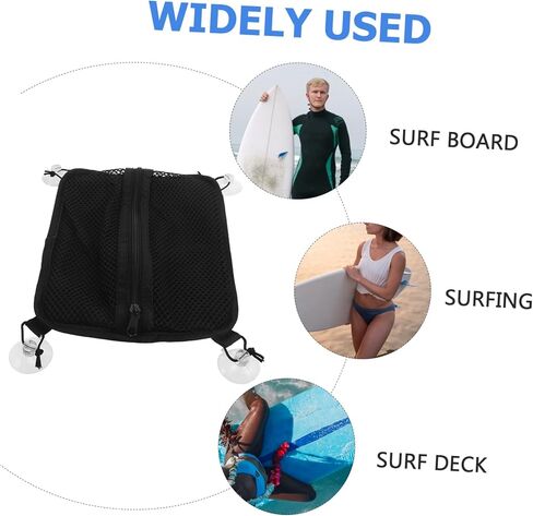 Hemoton Paddleboard Bag Zippered Net Suction Cup Surfboard Storage Bag for Outdoor Use in Kuwait