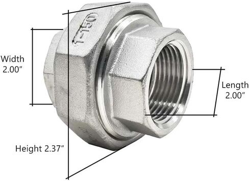 8919037 2 Inch Union Stainless Steel for Thrifco ﻿ in Kuwait