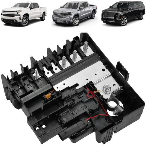 Battery Distribution Fuse Block Compatible with Chevy Chevrolet Silverado 2017 2018 2019 GMC Sierra 1500 2500 3500 HD 3500HD Replace 84354721 84043745 84095551 84460795 in Kuwait